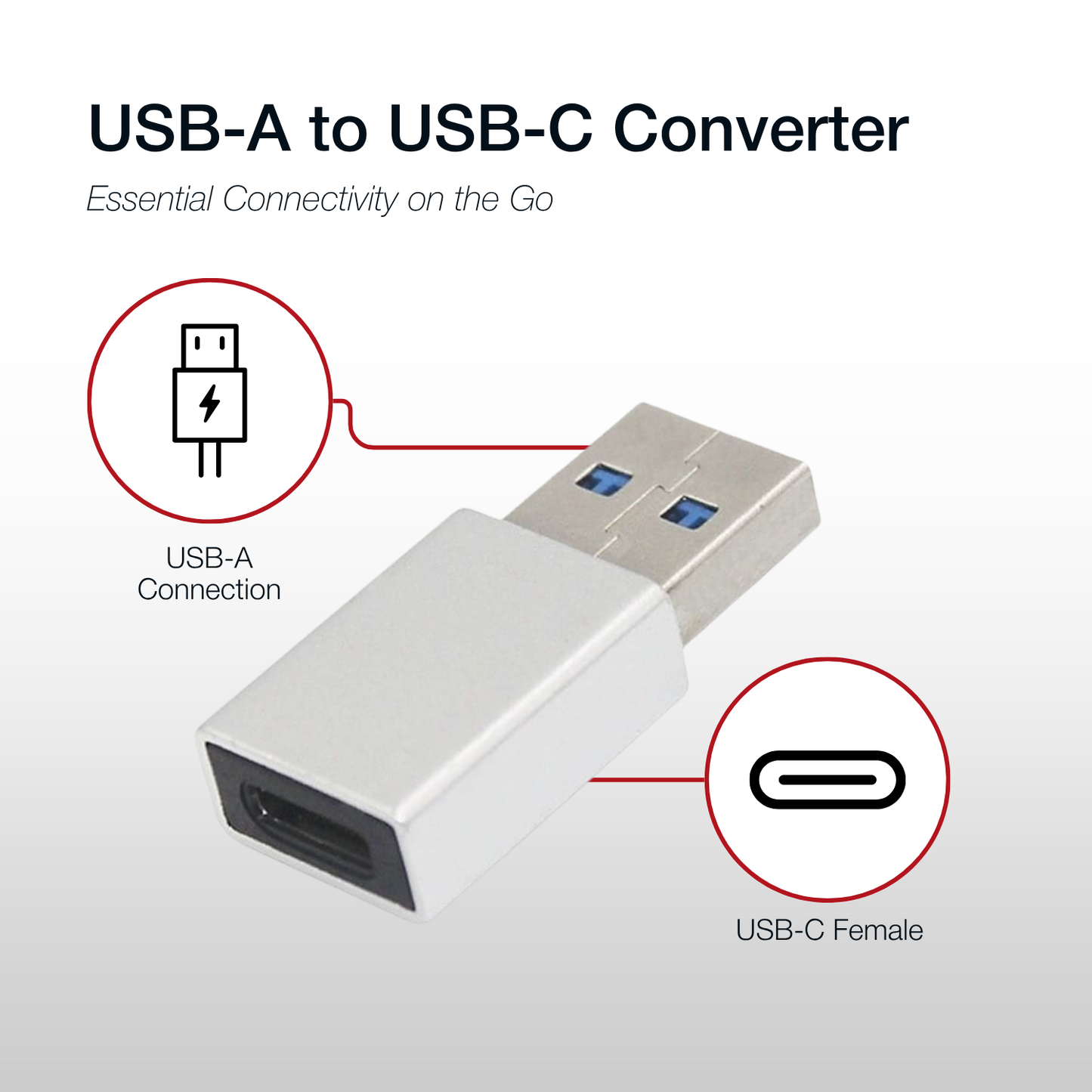 Shintaro Adaptor USB-A to USB-C