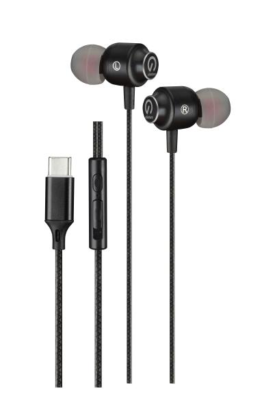 Shintaro USB-C Stereo Earphones with In-line Microphone - Design for USB-C Tablets, iPads, Laptops and Chromebooks