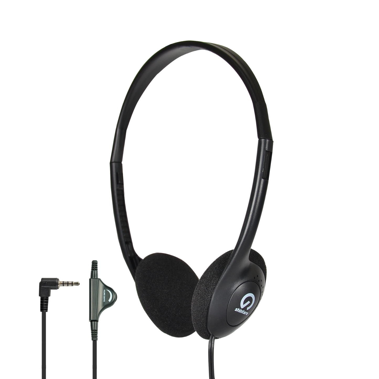 Shintaro Lightweight Headphone with Volume Controls 3.5mm Audio Jack