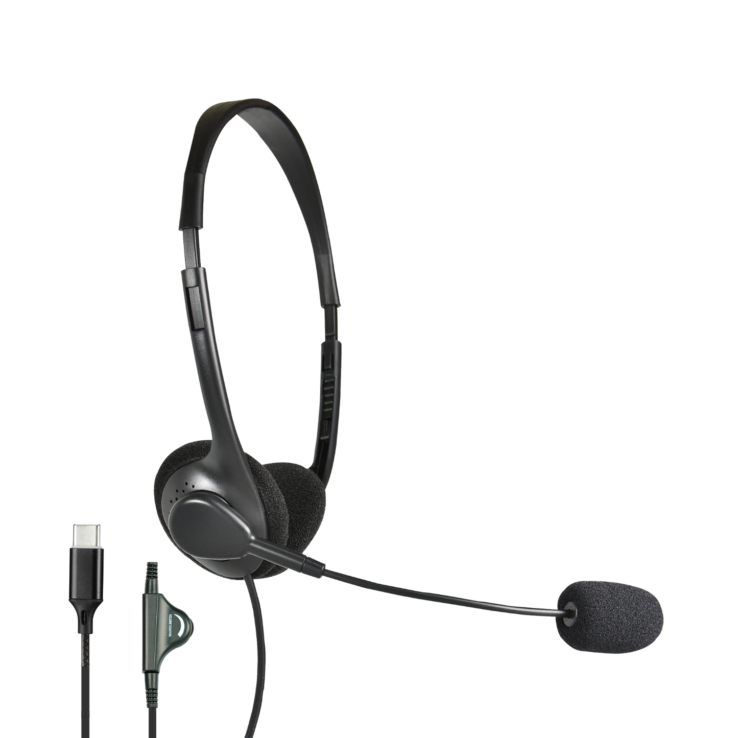 Shintaro Lightweight Headset USB-C with Boom Mic