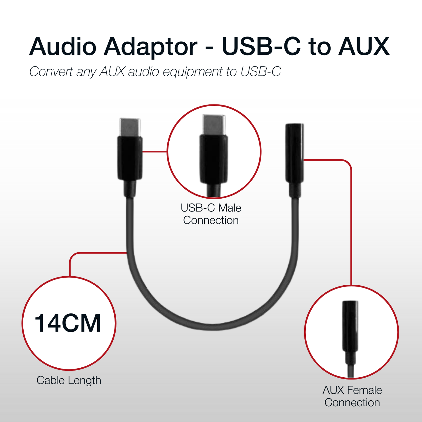 Shintaro Adaptor USB-C to 3.5mm Audio Jack