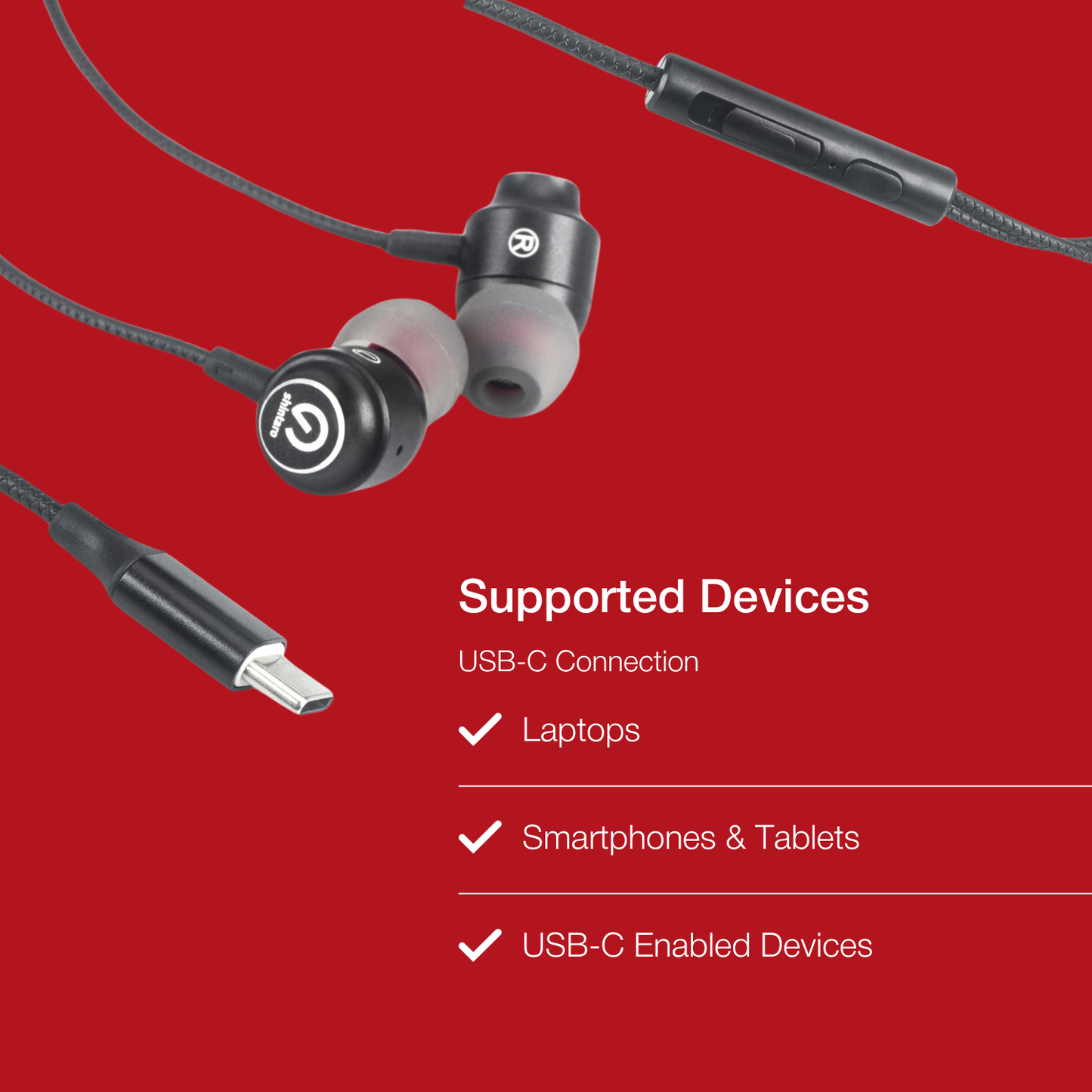 Shintaro Earphones USB-C with In-line Mic