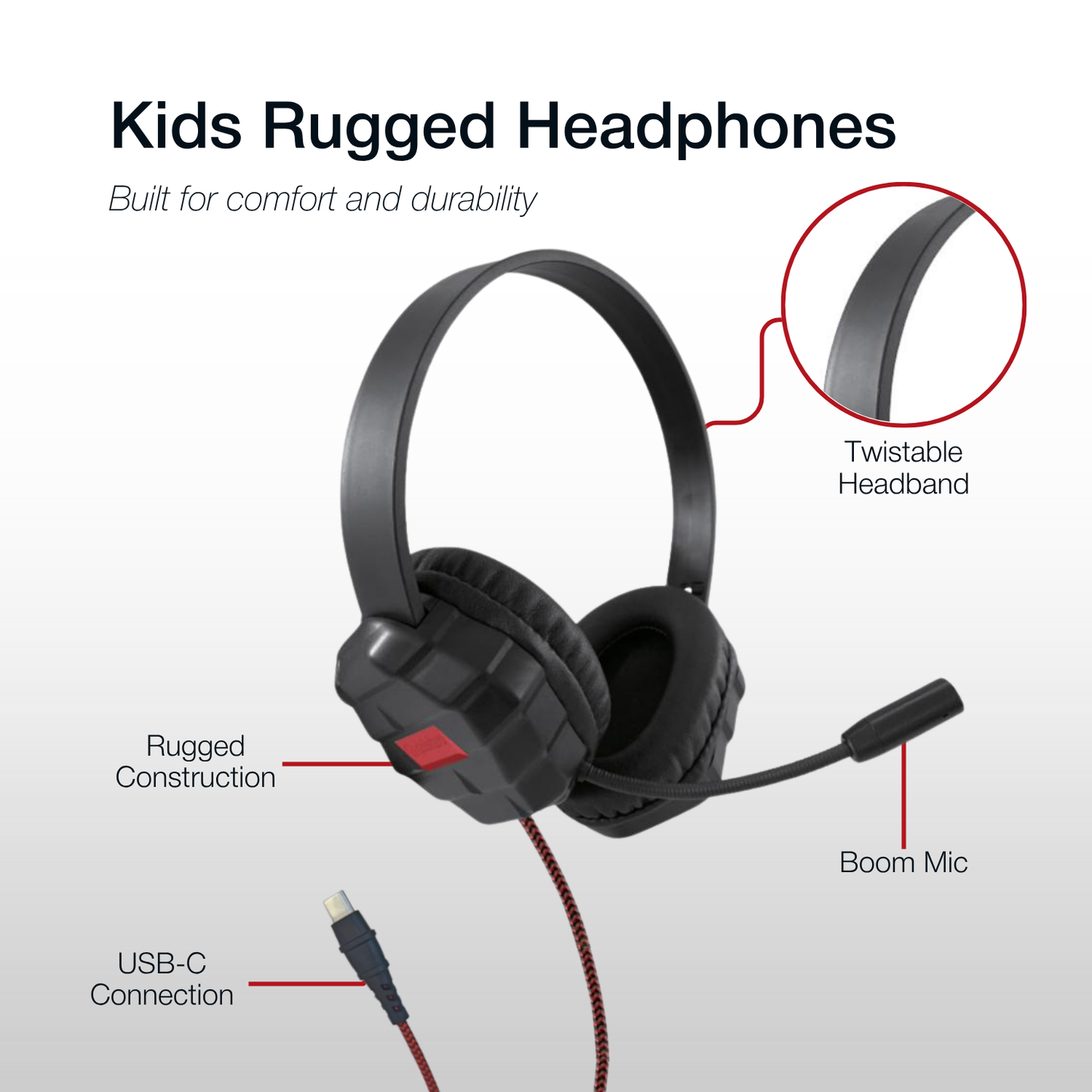 Shintaro Rugged Kids Headphones