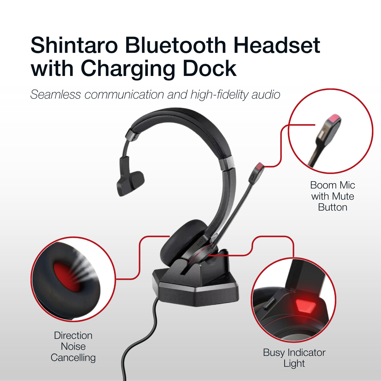 Shintaro Bluetooth Mono Headset with Mic