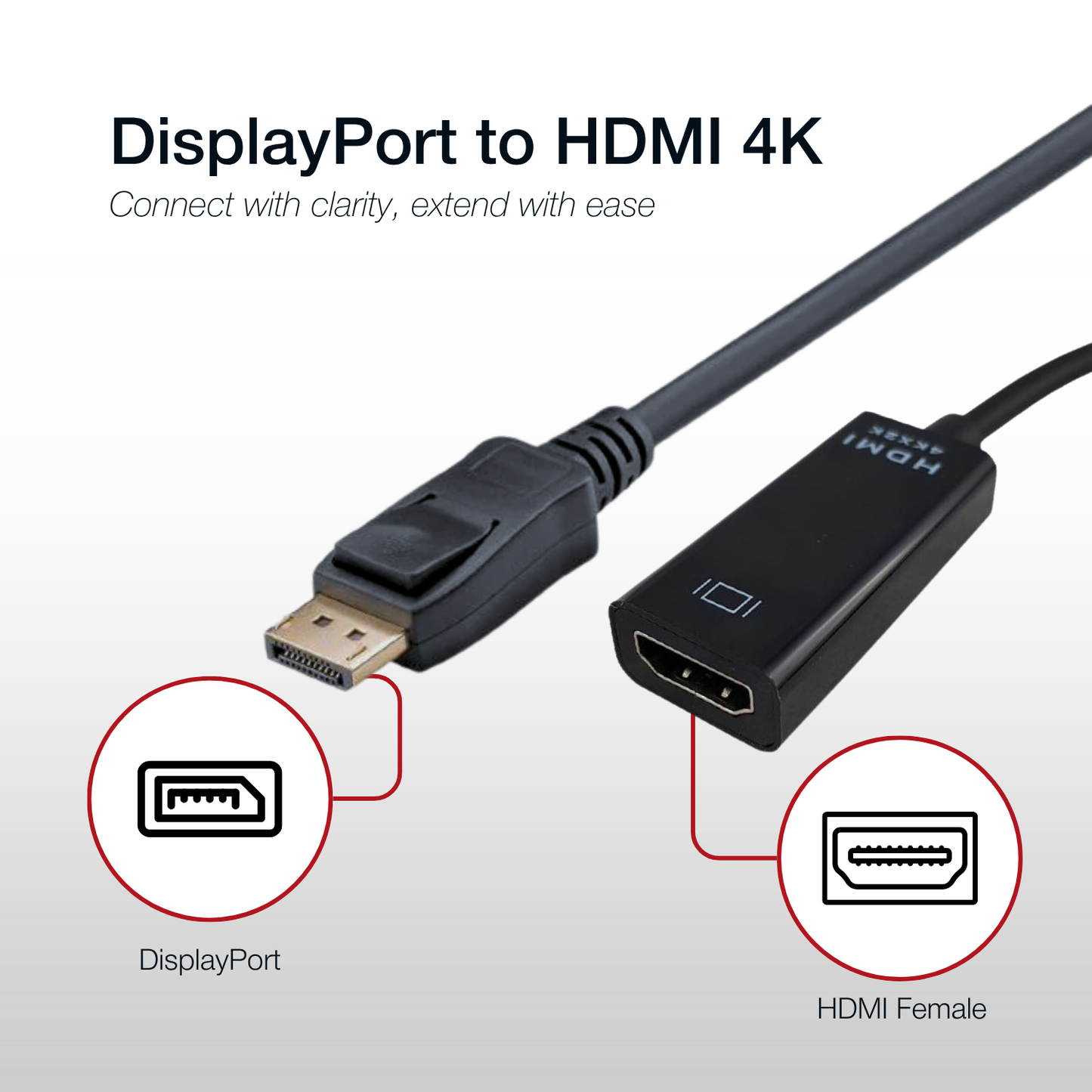 Shintaro Adaptor DisplayPort to HDMI 4K