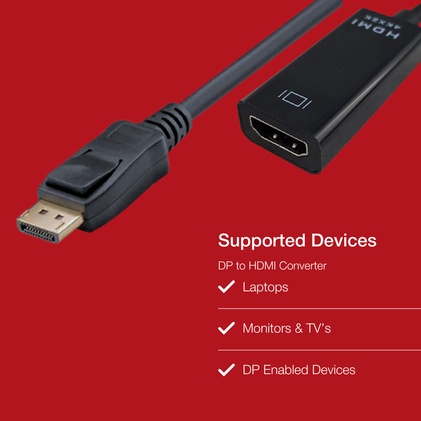 Shintaro Adaptor DisplayPort to HDMI 4K