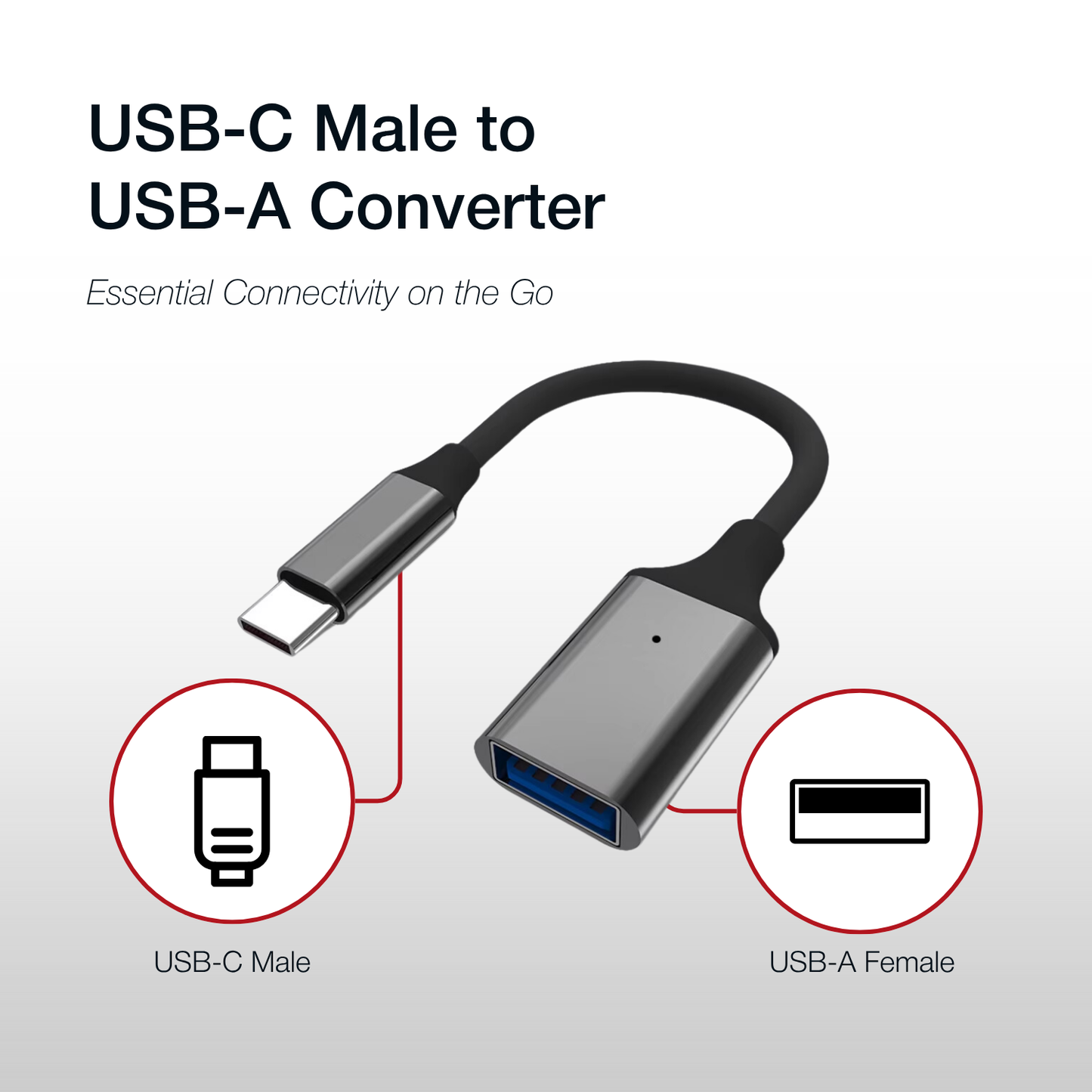 Shintaro Adaptor USB-C to USB-A OTG USB 3.0 (15cm)