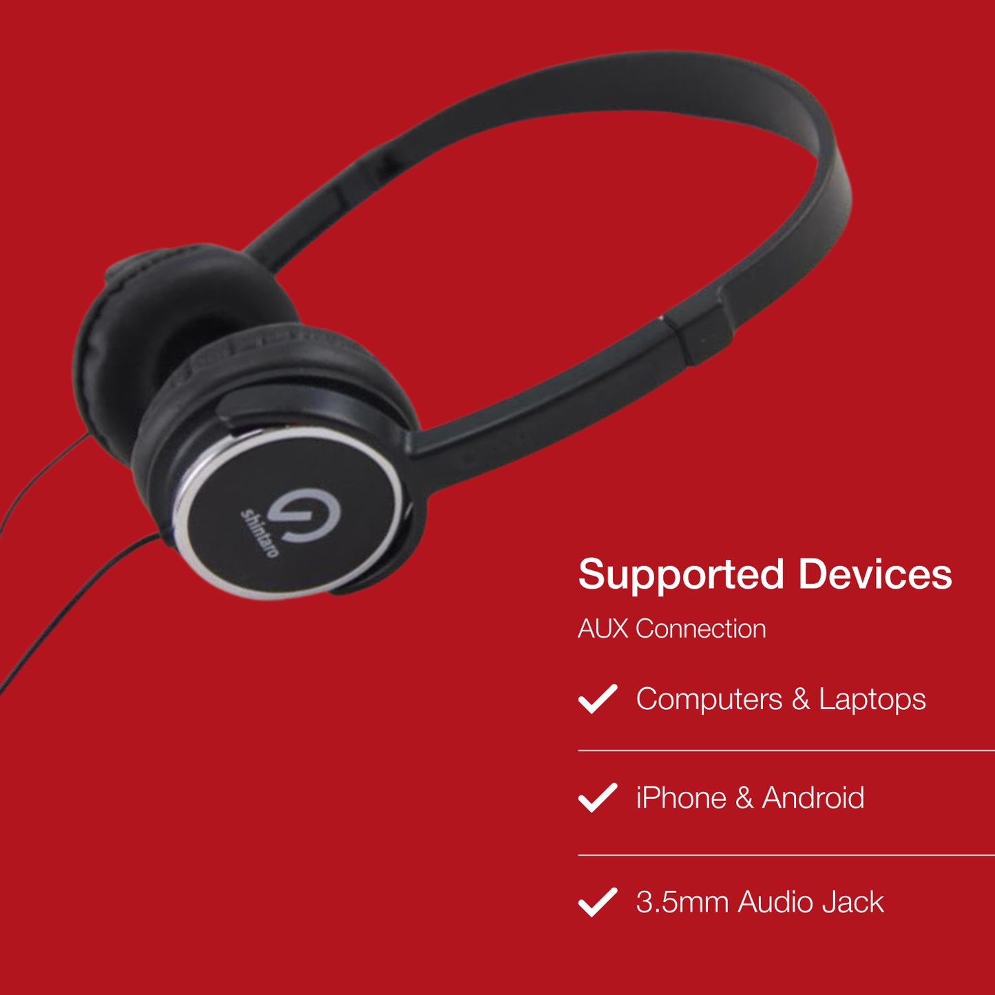 Shintaro Kids Headphone 3.5mm Audio Jack (Volume Limited)