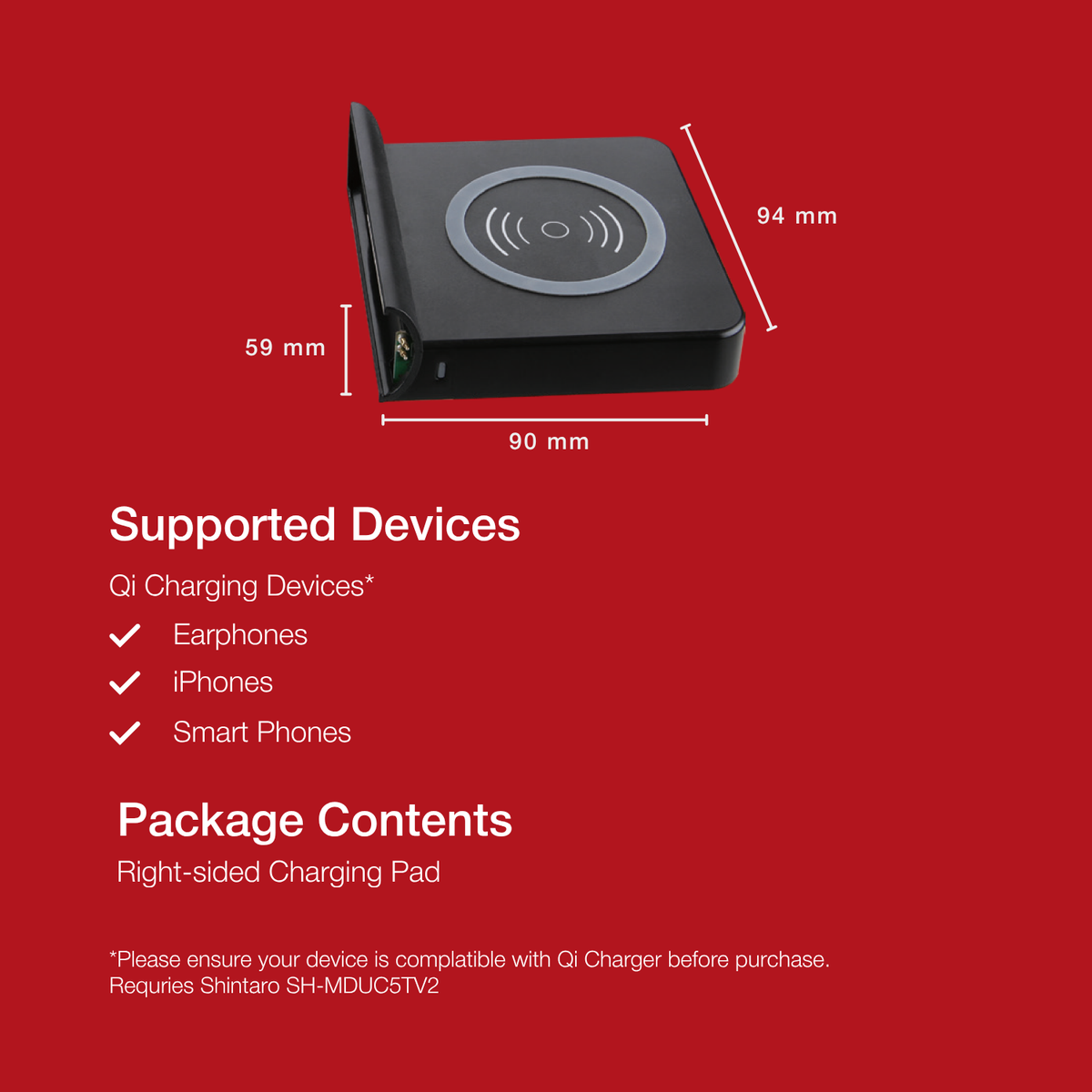 Shintaro GaN 5-Ports USB-C & USB-A 150W Charger with Bays + Wireless Charging Pads