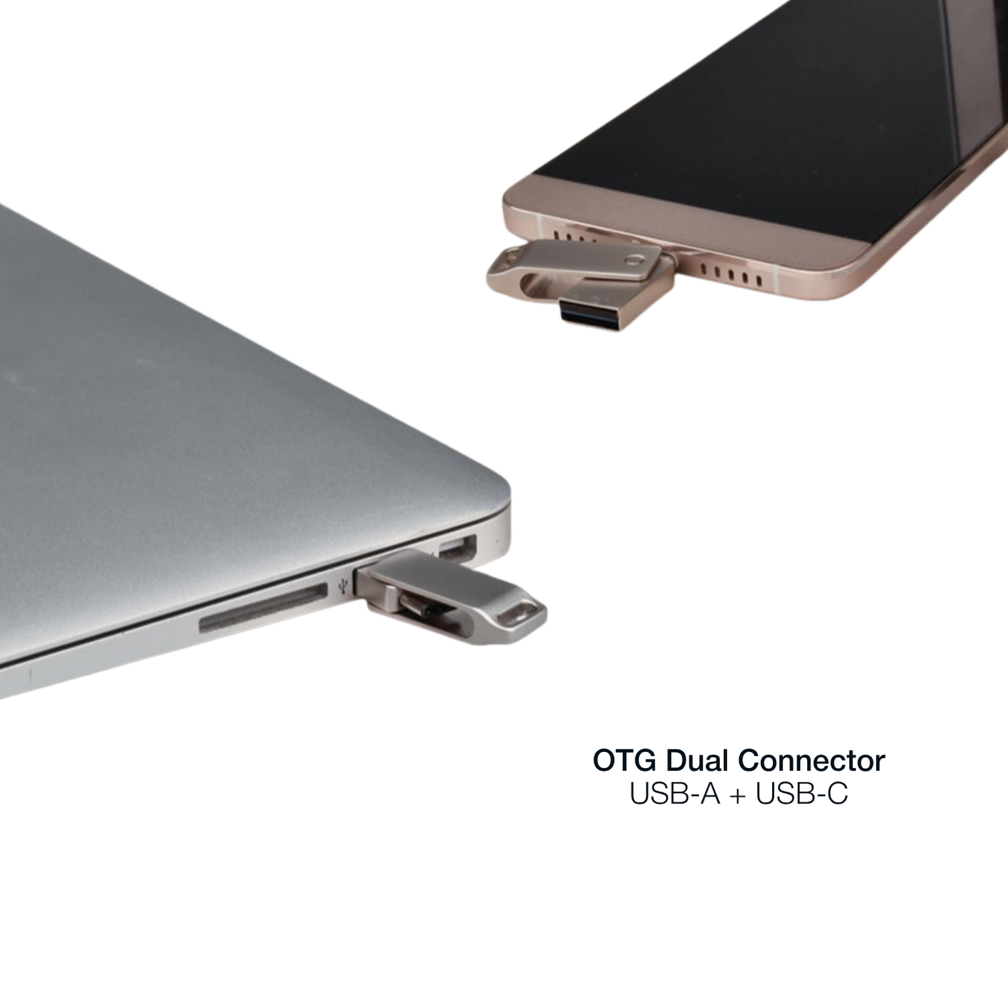 Shintaro 64GB Pocket Disk OTG USB-C and USB-A