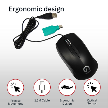 Shintaro Wired Mouse 3 Button