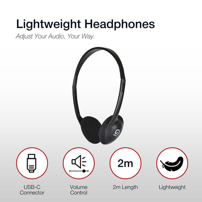 Shintaro Lightweight Headphone USB-C with Volume Controls