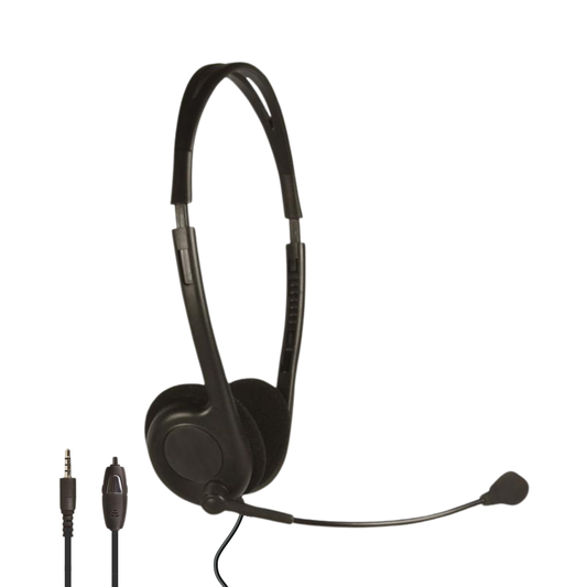 Shintaro Lightweight Headset with Boom Mic 3.5mm Audio Jack