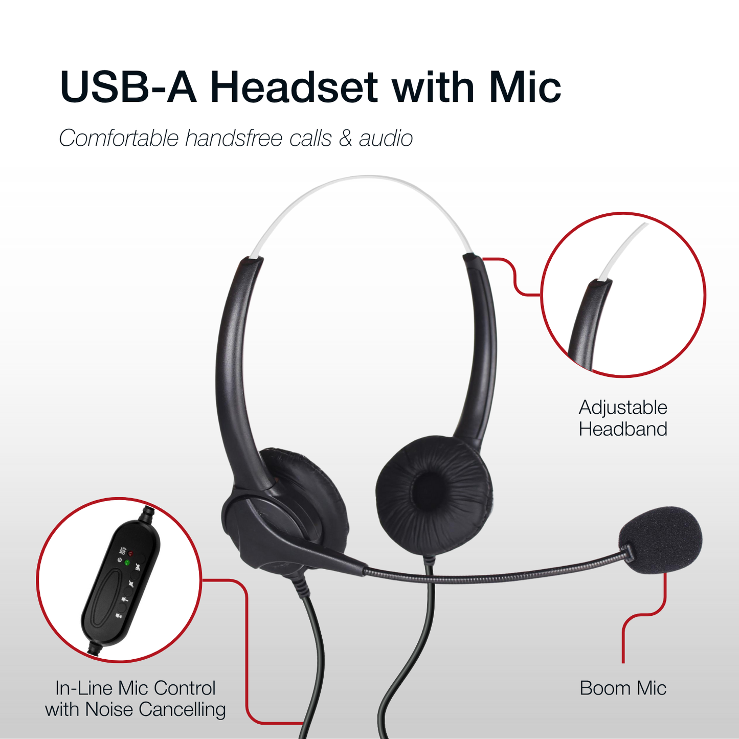 Shintaro Headset USB-A with Mic