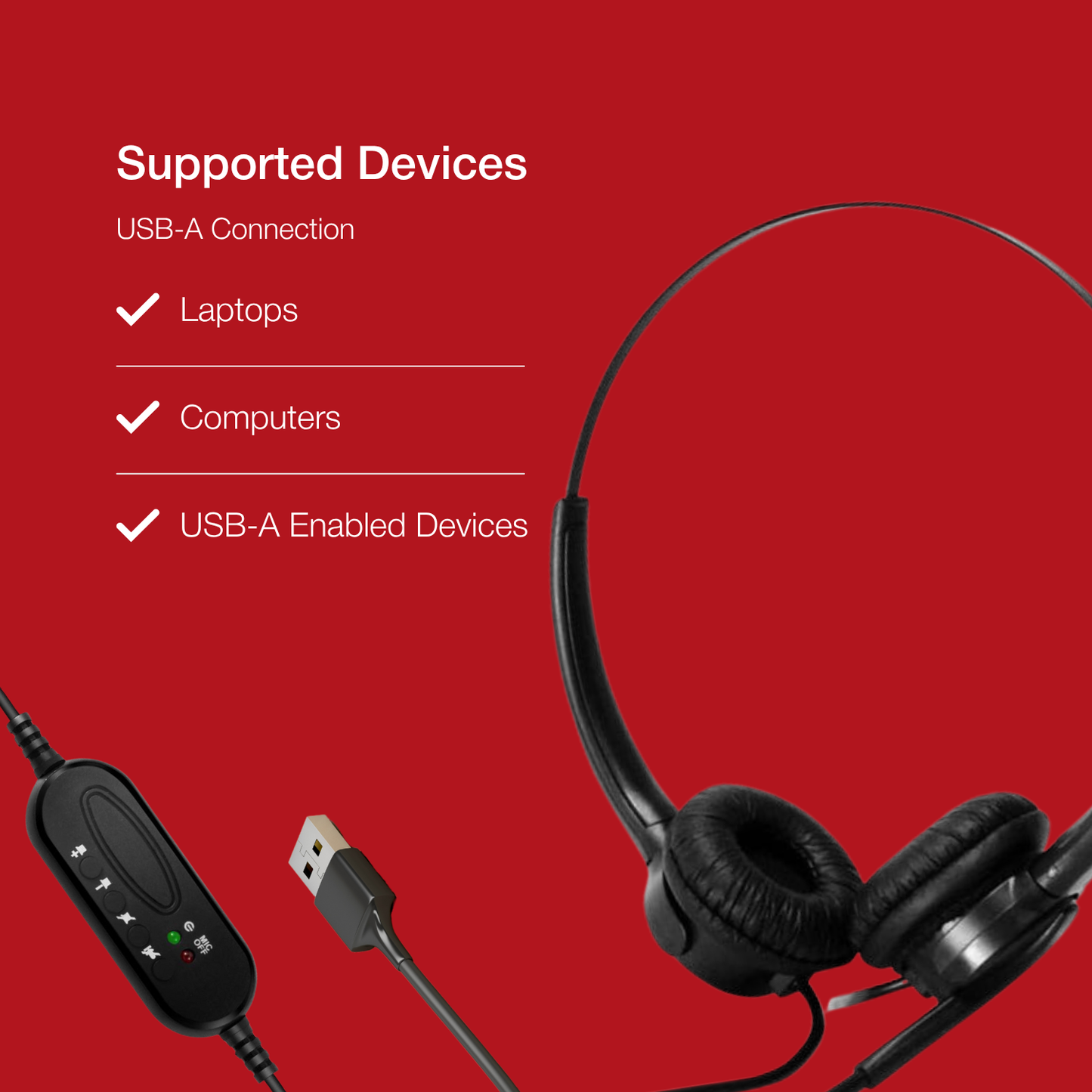 Shintaro Headset USB-A with Mic