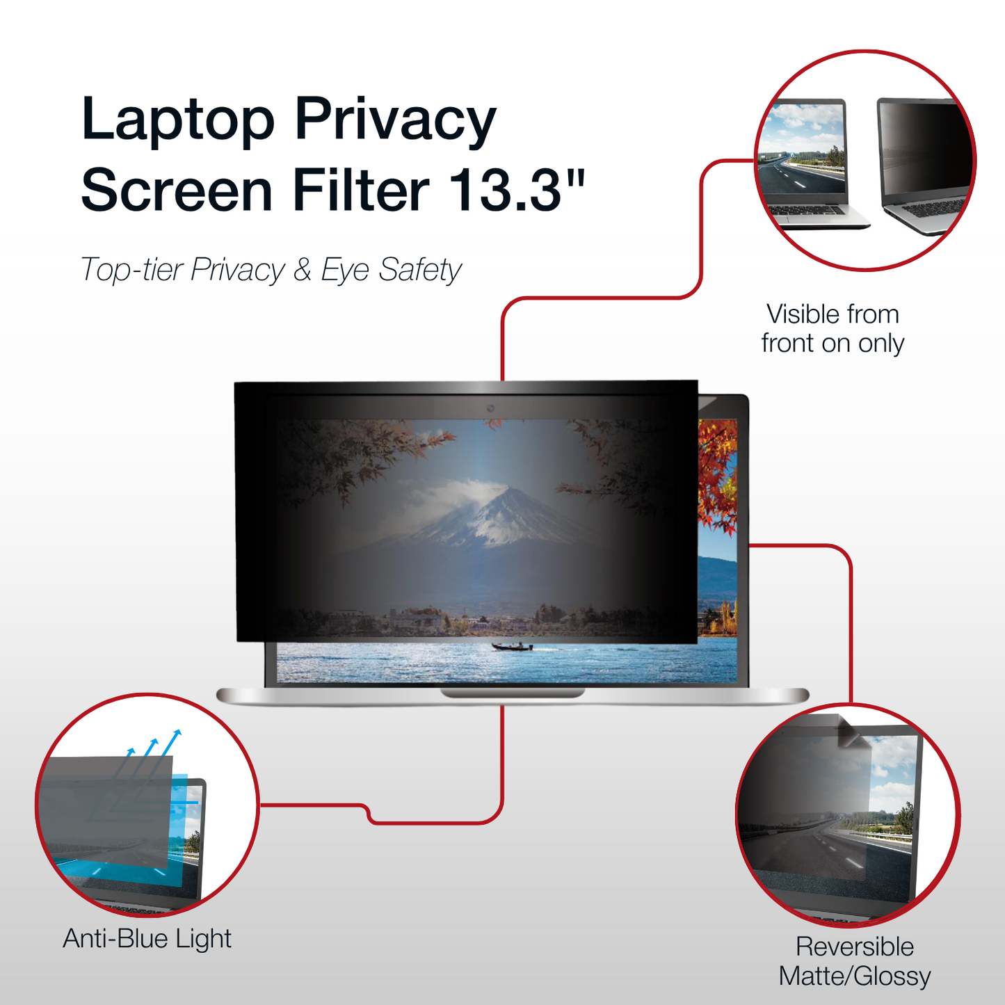 Shintaro Privacy Screen Filter 13.3" Laptops 16:9 Ratio