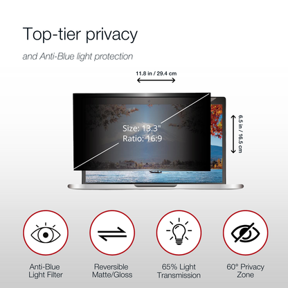 Shintaro Privacy Screen Filter 13.3" Laptops 16:9 Ratio