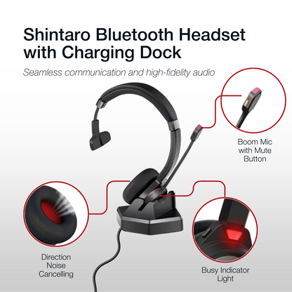 Shintaro Bluetooth Mono Headset with Mic