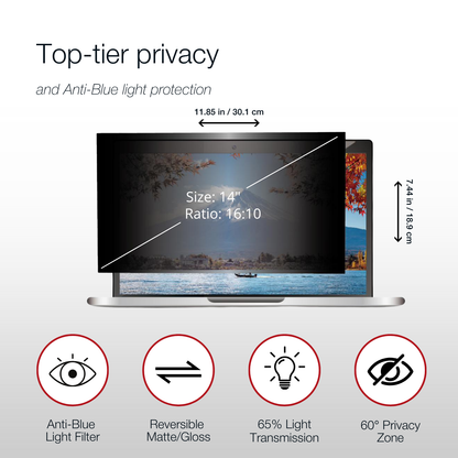 Shintaro Privacy Screen Filter 14" Laptops 16:10 Ratio