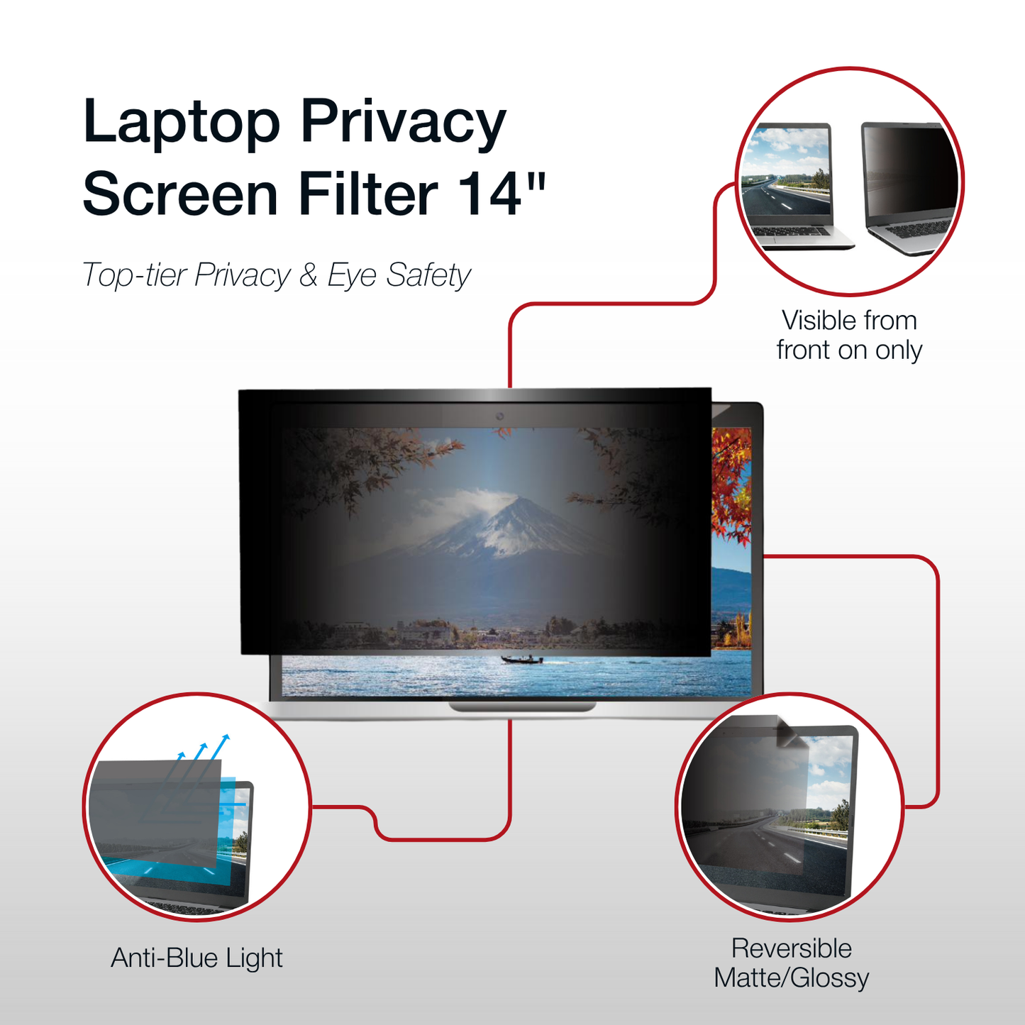 Shintaro Privacy Screen Filter 14" Laptops 16:9 Ratio