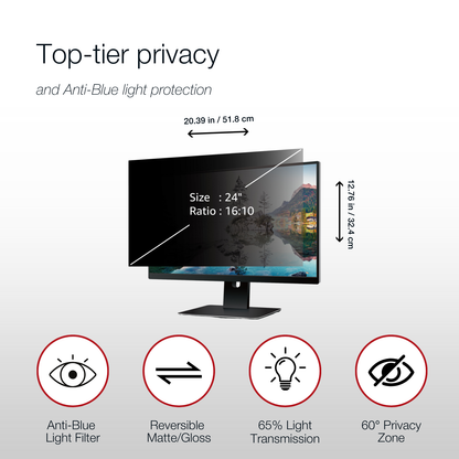 Shintaro Privacy Screen Filter 24" Monitors 16:10 Ratio