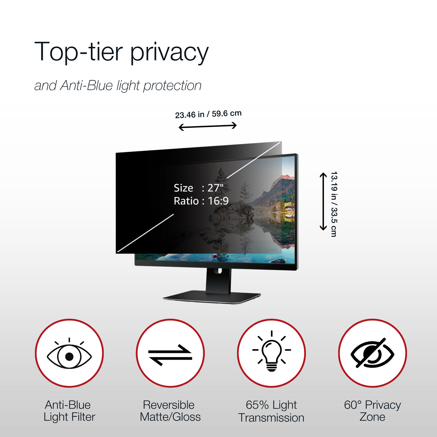Shintaro Privacy Screen Filter 27" Monitors 16:9 Ratio