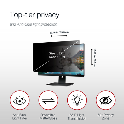 Shintaro Privacy Screen Filter 27" Monitors 16:9 Ratio