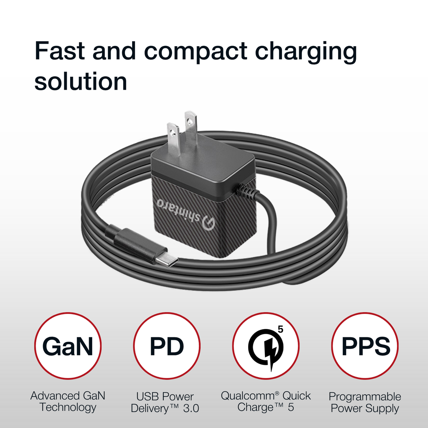 Shintaro 65W GaN USB-C Wall Charger