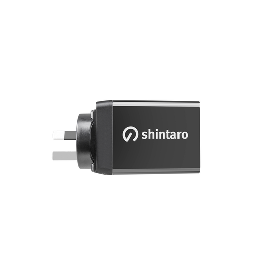 Shintaro GaN 65W Wall Charger USB-C/USB-A