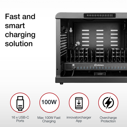Shintaro Charging Cabinet 16 Ports 1000W USB-C