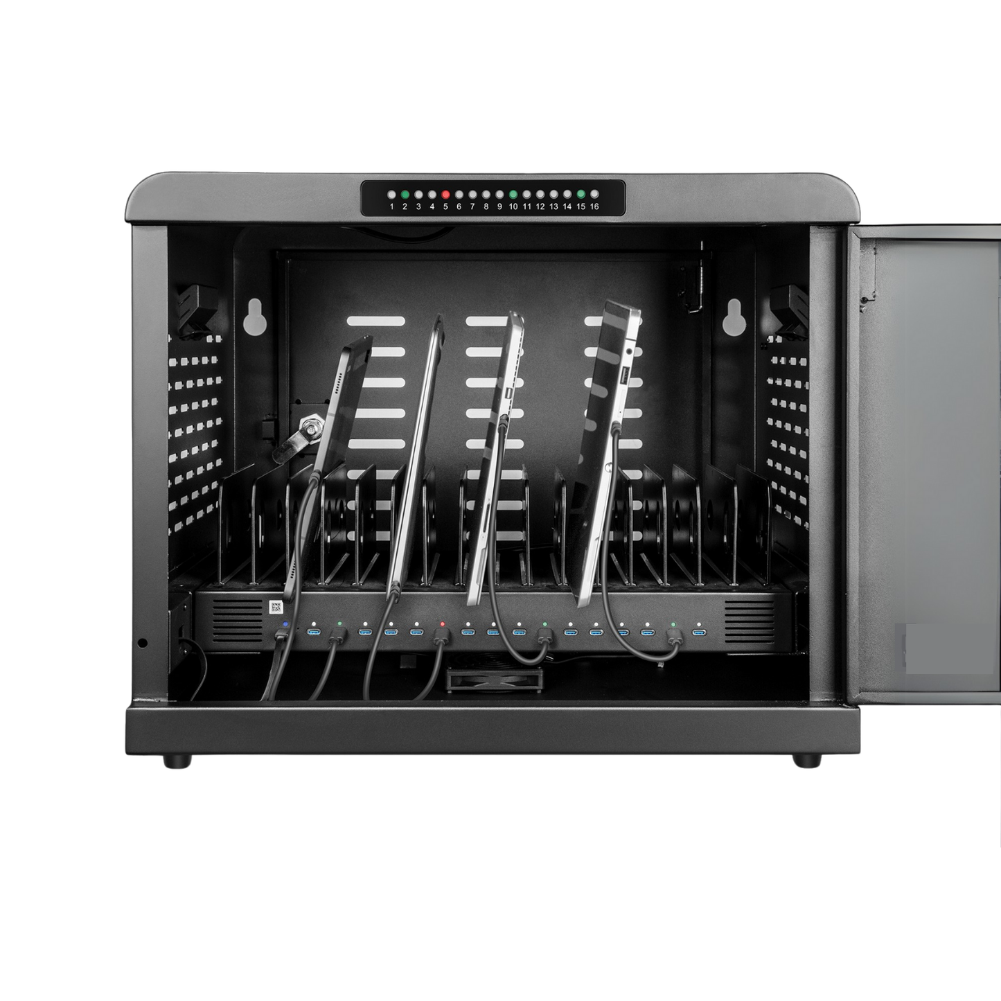 Shintaro 16 ports USB-C 1000W Charging Cabinet for Notebooks and other Devices up to 16"