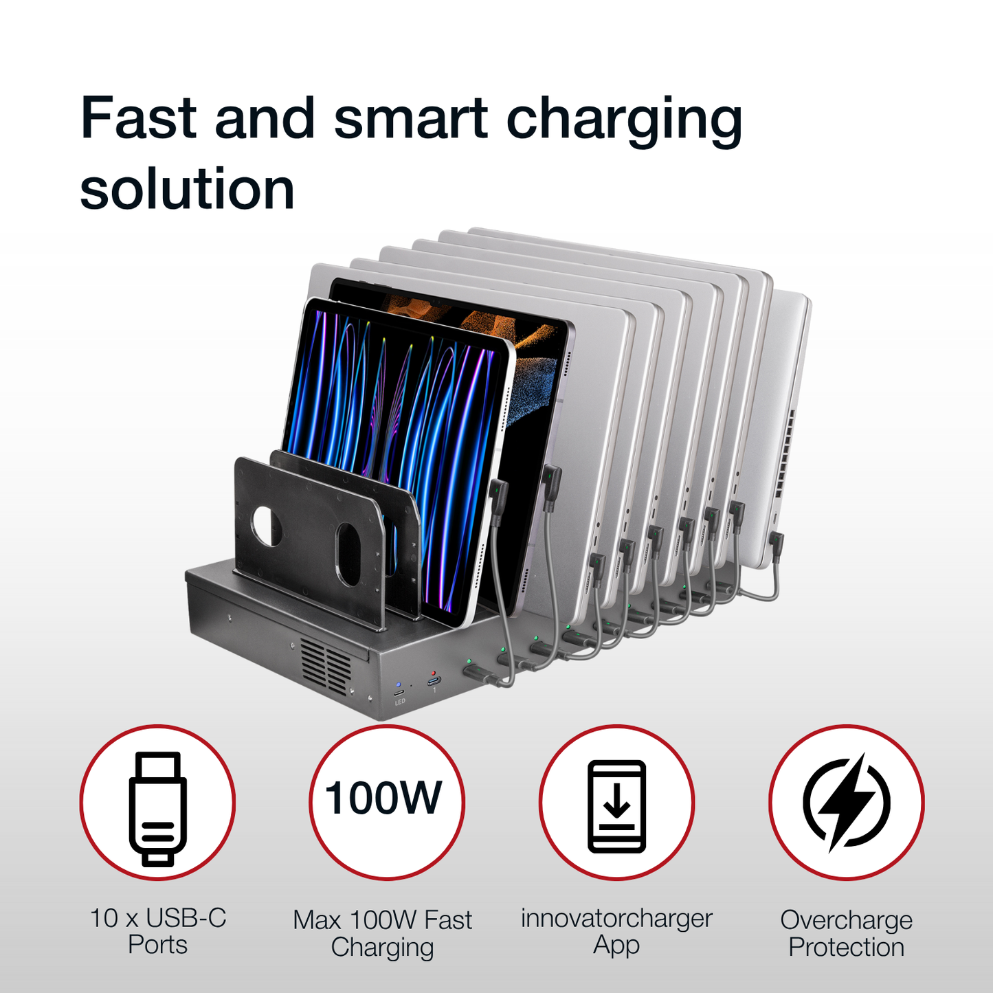 Shintaro GaN 10-Ports USB-C 1000W Charging Dock