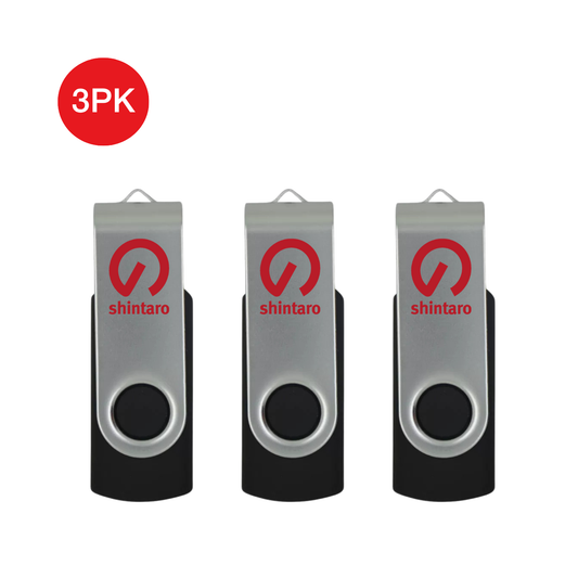 Shintaro 8GB Pocket Disk 3 Pack USB 2.0
