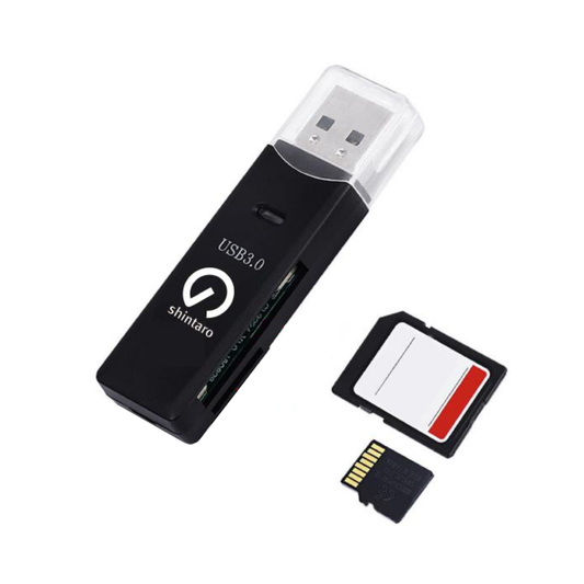 Shintaro SD Card Reader USB-A to Micro SD and SD