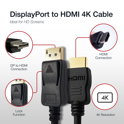 Shintaro Cable DisplayPort to HDMI
