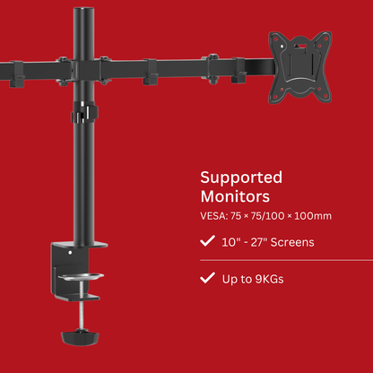 Shintaro Dual Monitor Mount C-Clamp & Grommet Mount